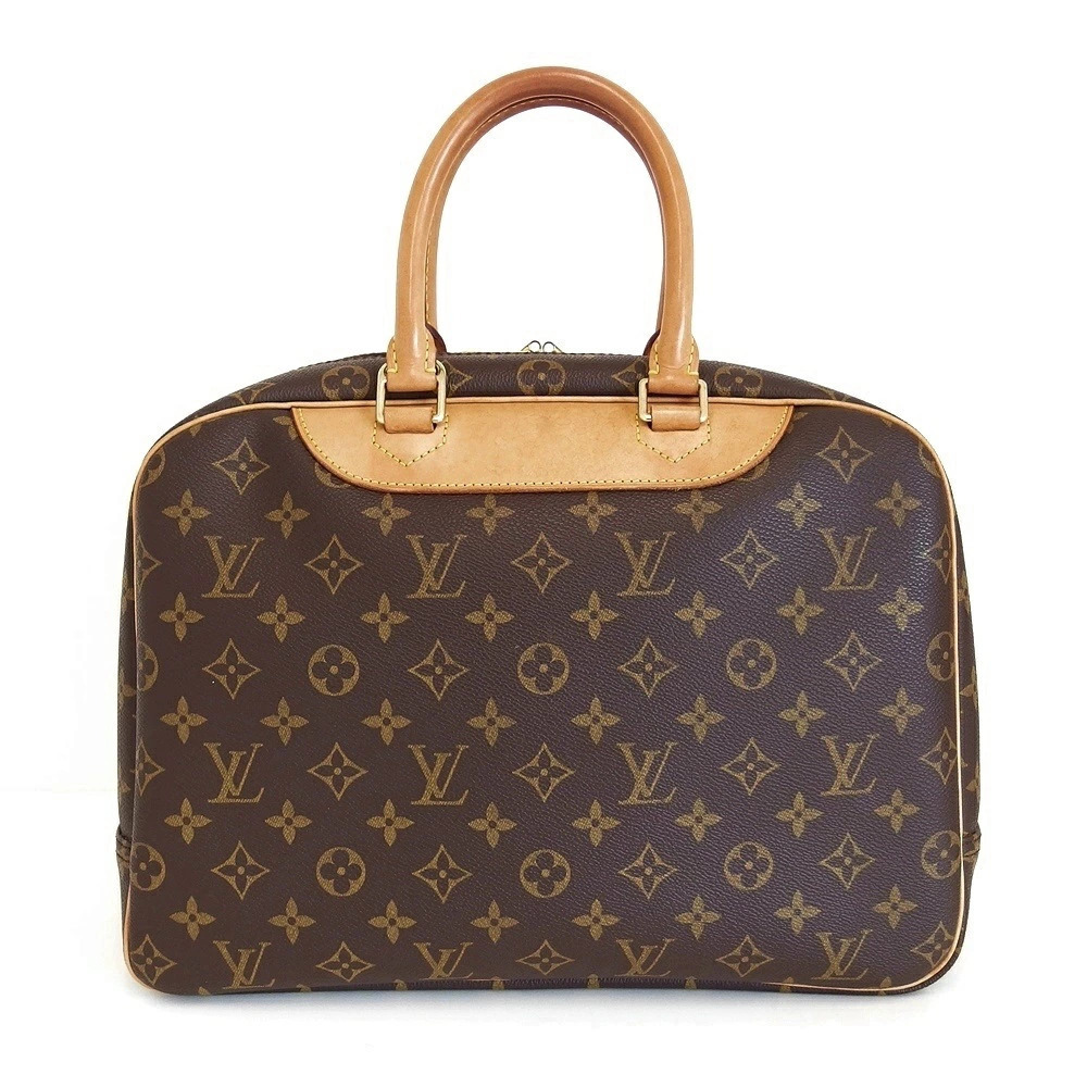 Louis Vuitton Bowling Monogram Handbag Vuittton Vanity Deauville Brown